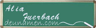 Alia Fuerbach Visitenkarte